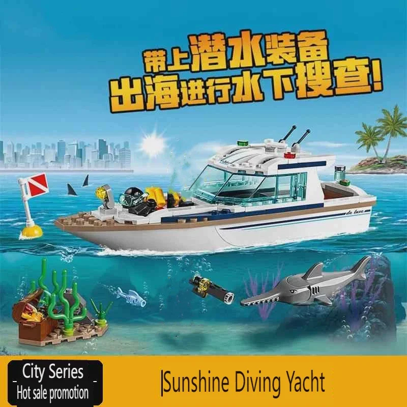 Model Kit Yacht - 시티 시리즈 60221 선샤인 다이빙 요트