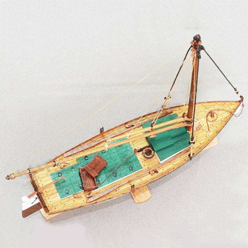 1/35 플랫 나무 보트 모델, DIY 수제 낚시 보트 - Model Kit Yacht 리뷰 및 가격