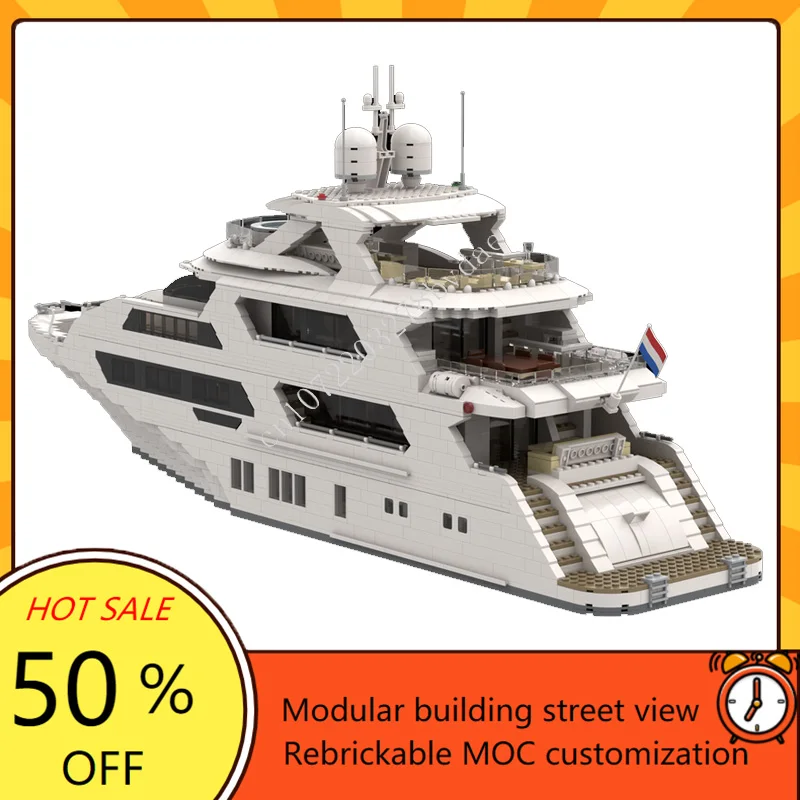 4657PCS 사용자 정의 MOC 슈퍼 요트 군함 모델 - Model Kit Yacht 리뷰 및 가격