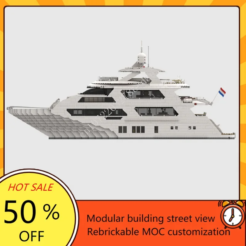 4657PCS 사용자 정의 MOC 슈퍼 요트 군함 모델 - Model Kit Yacht 리뷰 및 가격
