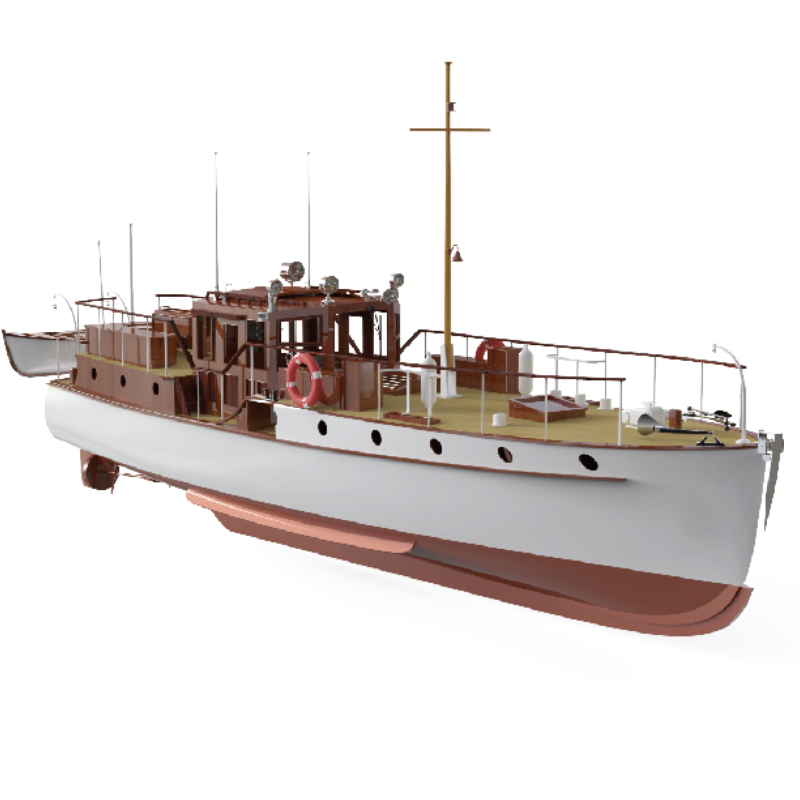 원격 제어 보트 1/18 목재 보트 모델, 블루버드 요 - Model Kit Yacht 리뷰 및 가격