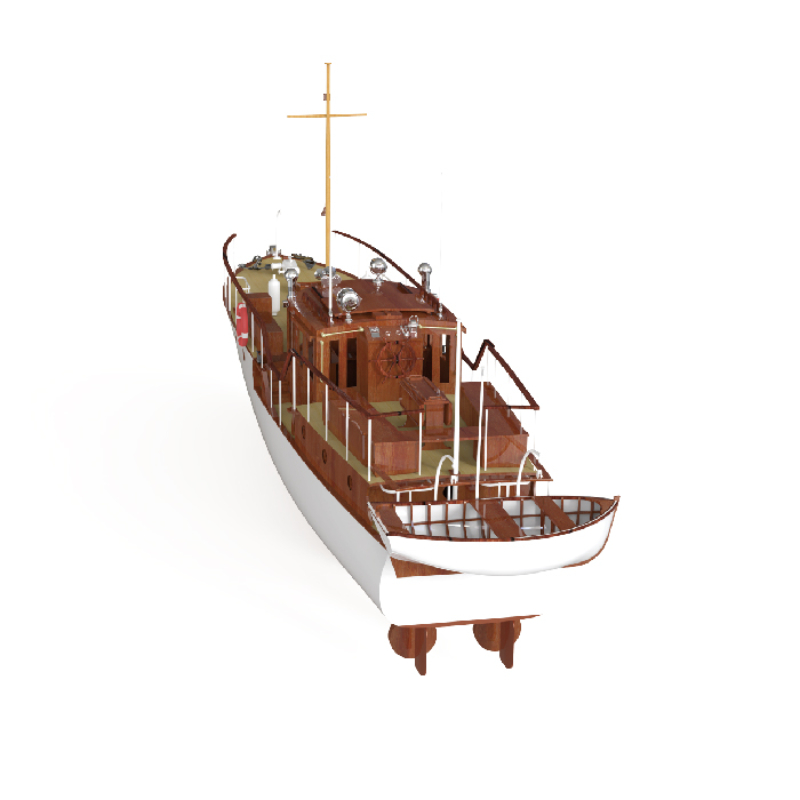 원격 제어 보트 1/18 목재 보트 모델, 블루버드 요 - Model Kit Yacht 리뷰 및 가격