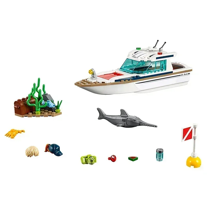 시티 시리즈 60221 선샤인 다이빙 요트 상어 퍼즐  - Model Kit Yacht 리뷰 및 가격